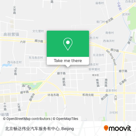 北京畅达伟业汽车服务有中心 map