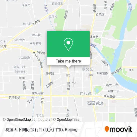 易游天下国际旅行社(顺义门市) map