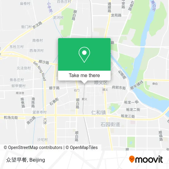 众望早餐 map