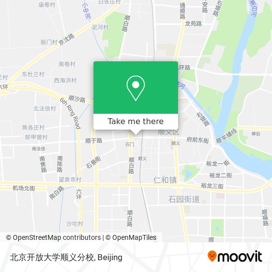 北京开放大学顺义分校 map