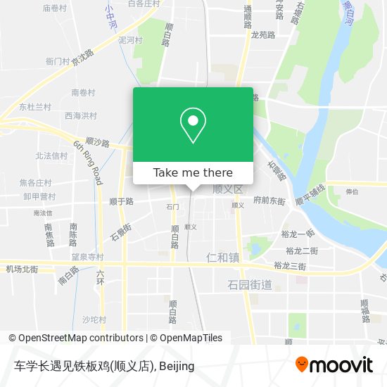 车学长遇见铁板鸡(顺义店) map