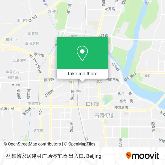 益麒麟家居建材广场停车场-出入口 map
