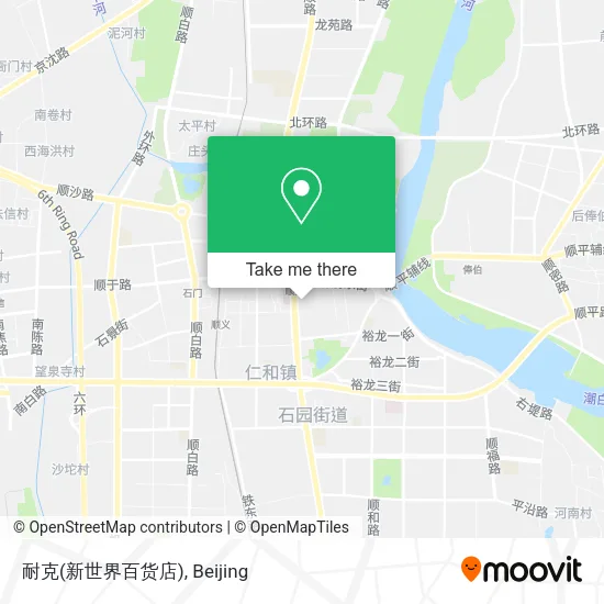 耐克(新世界百货店) map