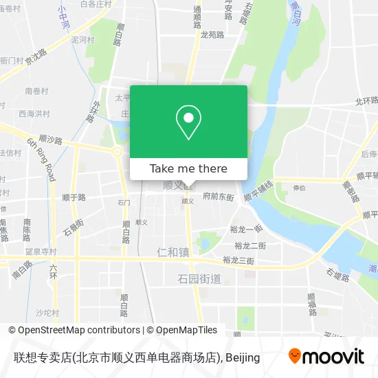 联想专卖店(北京市顺义西单电器商场店) map