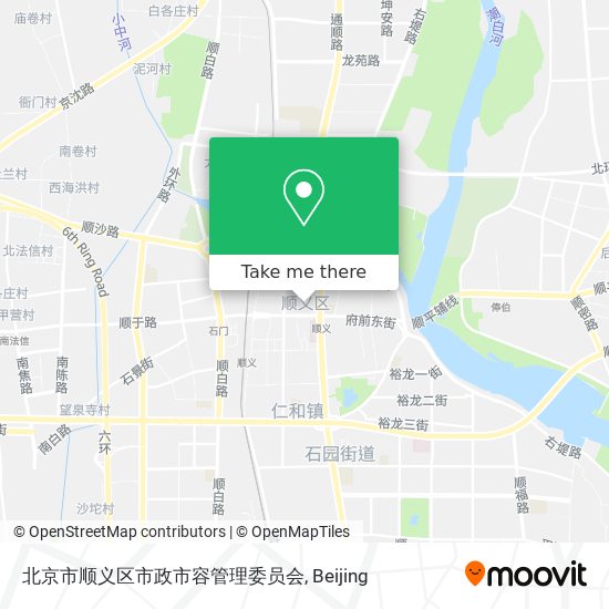 北京市顺义区市政市容管理委员会 map