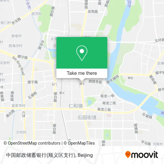 中国邮政储蓄银行(顺义区支行) map