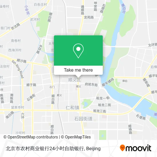 北京市农村商业银行24小时自助银行 map