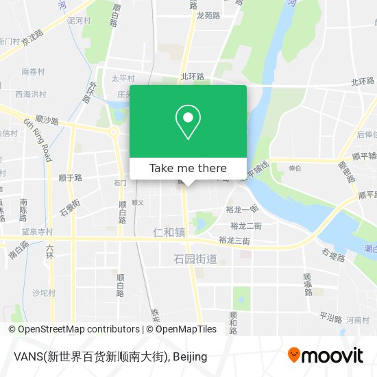 VANS(新世界百货新顺南大街) map