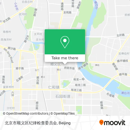 北京市顺义区纪律检查委员会 map