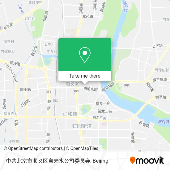 中共北京市顺义区自来水公司委员会 map