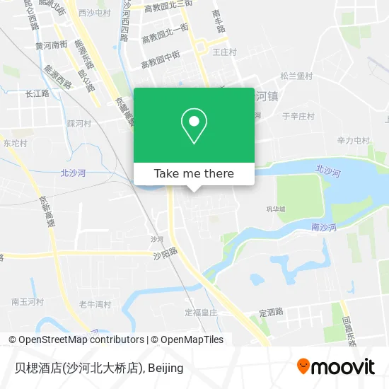 贝楒酒店(沙河北大桥店) map