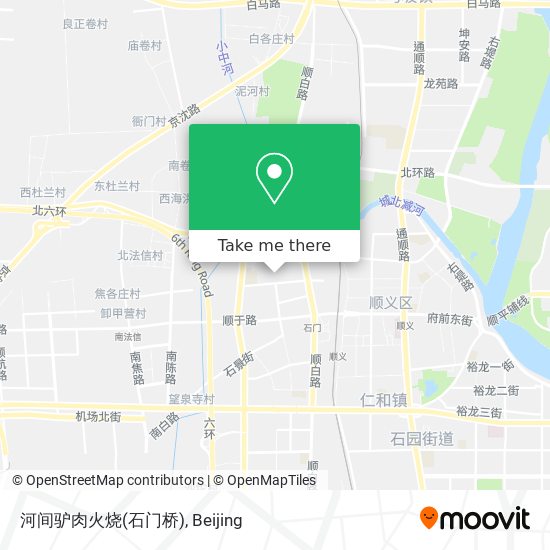河间驴肉火烧(石门桥) map