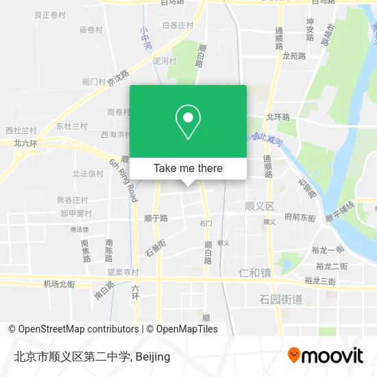北京市顺义区第二中学 map
