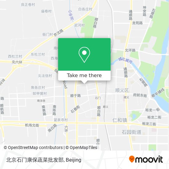 北京石门康保蔬菜批发部 map