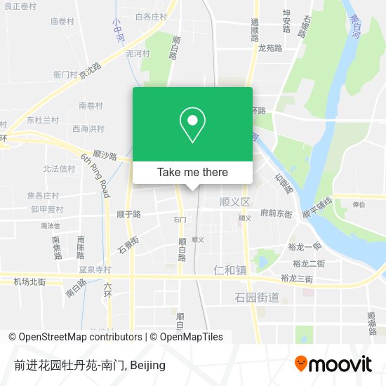前进花园牡丹苑-南门 map