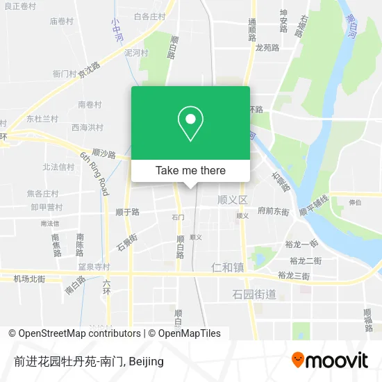 前进花园牡丹苑-南门 map