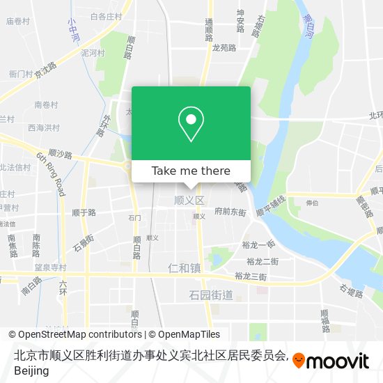 北京市顺义区胜利街道办事处义宾北社区居民委员会 map