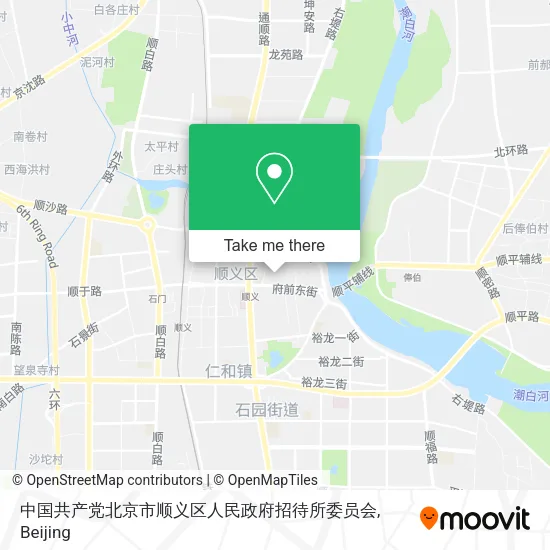 中国共产党北京市顺义区人民政府招待所委员会 map