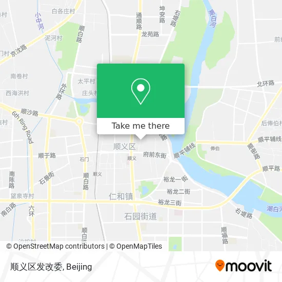 顺义区发改委 map