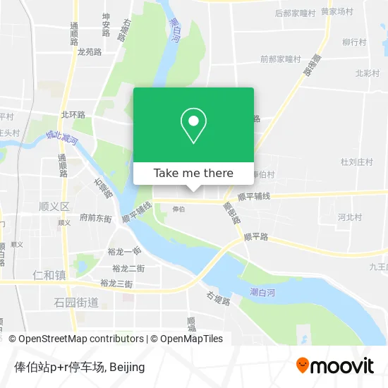 俸伯站p+r停车场 map