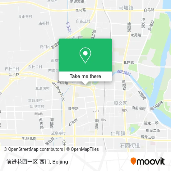 前进花园一区-西门 map