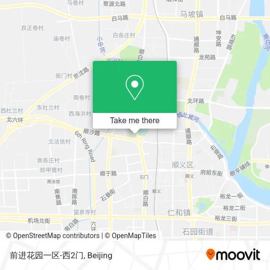 前进花园一区-西2门 map