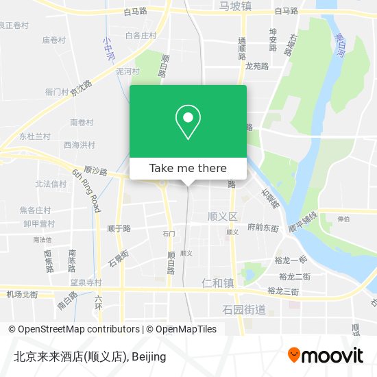北京来来酒店(顺义店) map