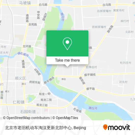 北京市老旧机动车淘汰更新北部中心 map