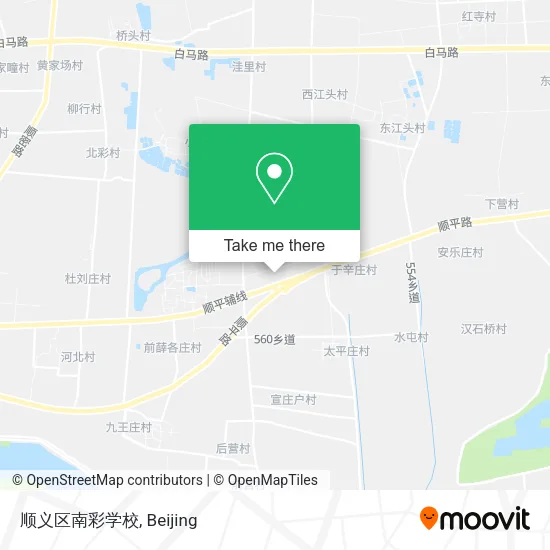 顺义区南彩学校 map