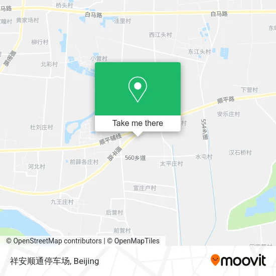 祥安顺通停车场 map