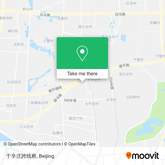 于辛庄跨线桥 map