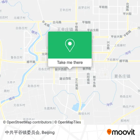 中共平谷镇委员会 map