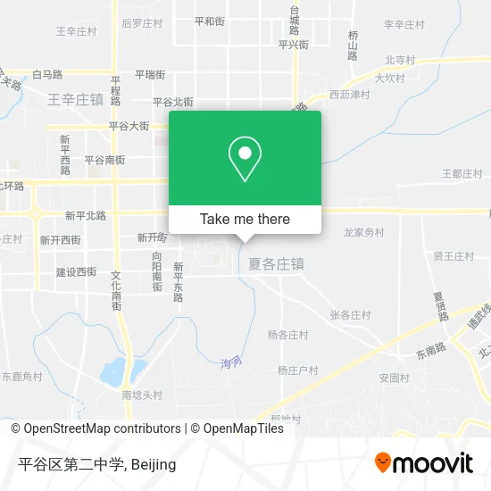 平谷区第二中学 map