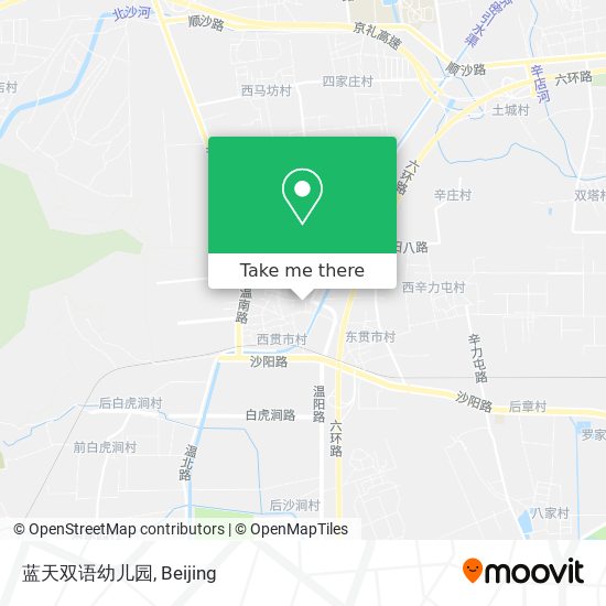 蓝天双语幼儿园 map