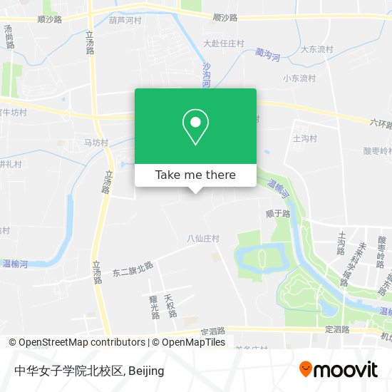 中华女子学院北校区 map