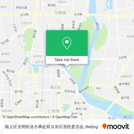 顺义区光明街道办事处双兴东区居民委员会 map
