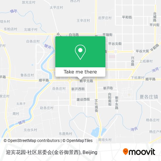 迎宾花园-社区居委会(金谷御景西) map