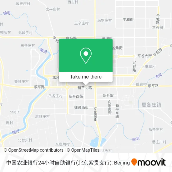 中国农业银行24小时自助银行(北京紫贵支行) map