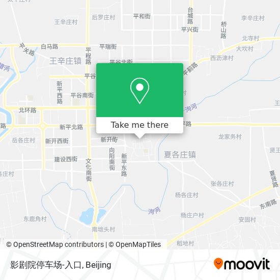 影剧院停车场-入口 map