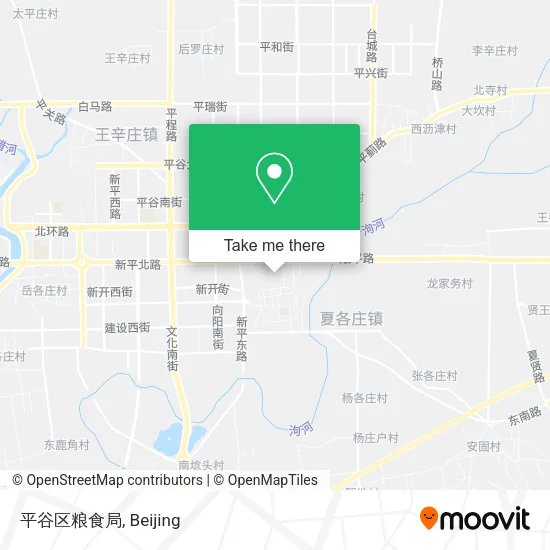 平谷区粮食局 map