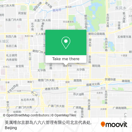 英属维尔京群岛八六八管理有限公司北京代表处 map