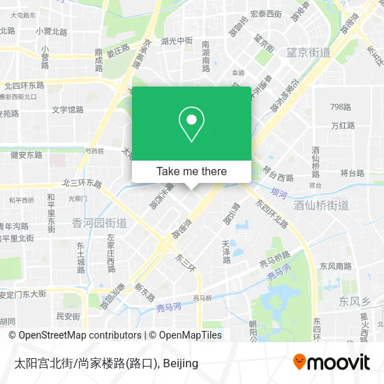 太阳宫北街/尚家楼路(路口) map