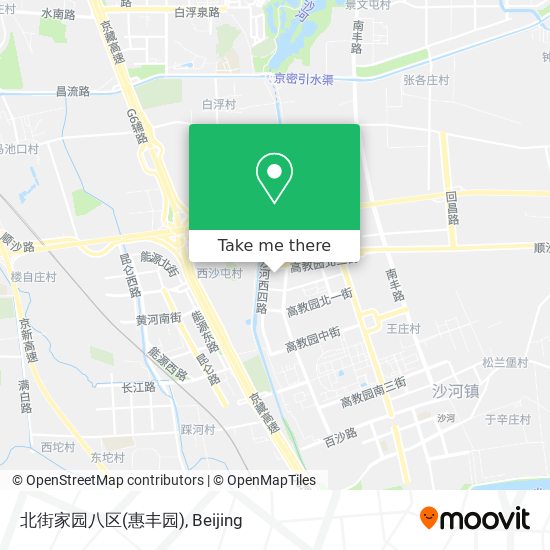 北街家园八区(惠丰园) map