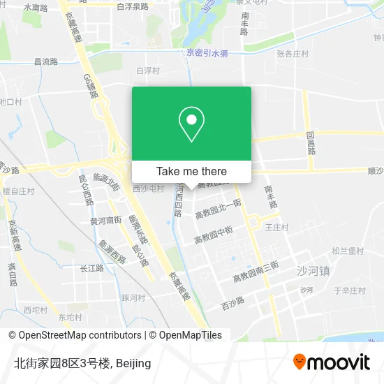 北街家园8区3号楼 map