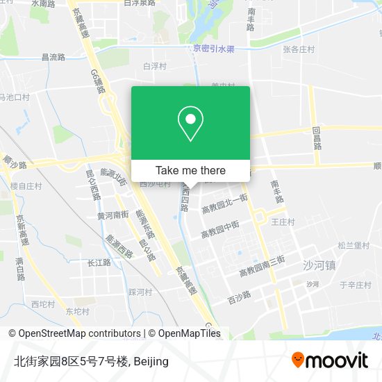 北街家园8区5号7号楼 map