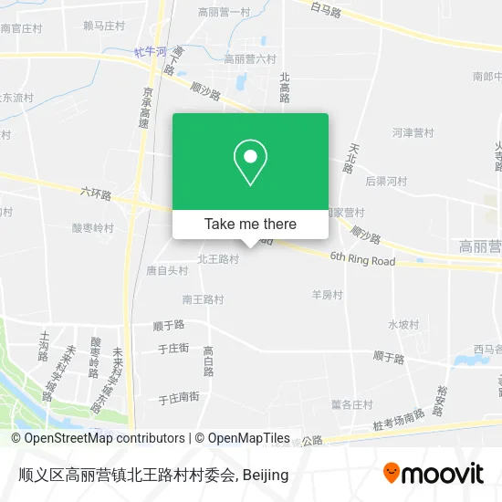 顺义区高丽营镇北王路村村委会 map