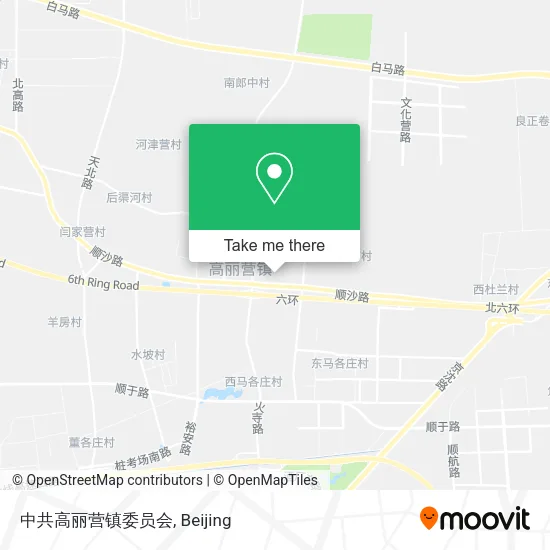 中共高丽营镇委员会 map