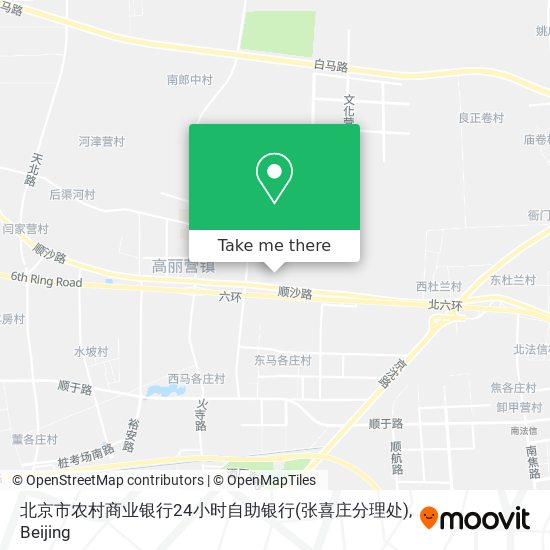 北京市农村商业银行24小时自助银行(张喜庄分理处) map