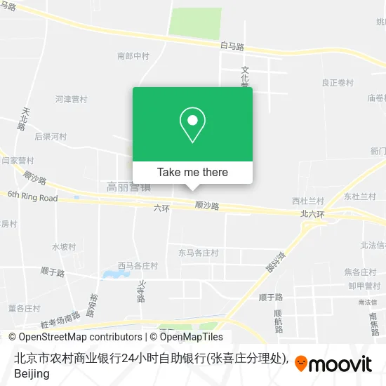 北京市农村商业银行24小时自助银行(张喜庄分理处) map