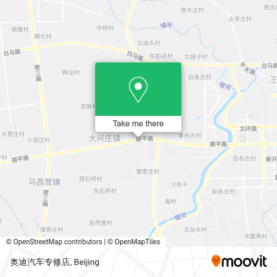 奥迪汽车专修店 map